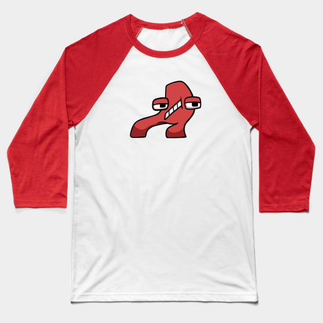 A (Chill) | Alphabet Lore Baseball T-Shirt by Mike Salcedo